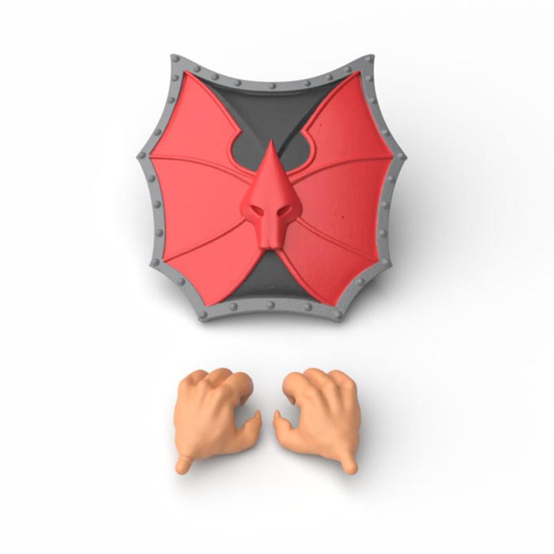 GRIZZLOR HANDS & SHIELD - MASTERS OF THE UNIVERSE - CARTOON