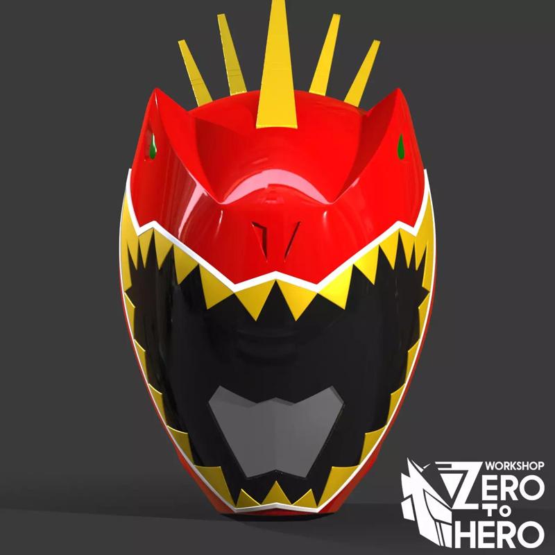 T-Rex Super Charge Red Ranger- Kyoryuger Red Carnival Helmet
