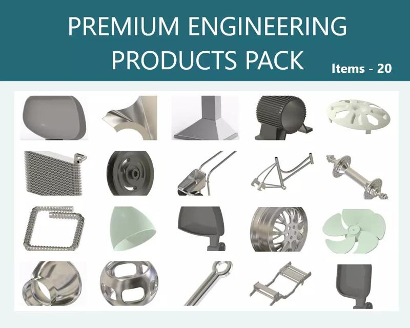 PREMIUM ENGINEERING PRODUCTS PACK 3D Model Collection