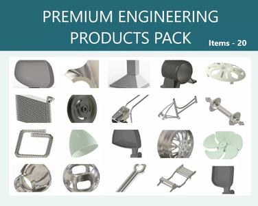 PREMIUM ENGINEERING PRODUCTS PACK 3D Model Collection
