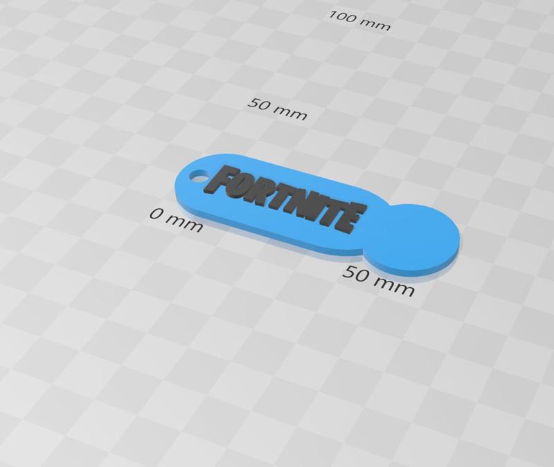 Shopping Cart Chip Keychain (Fortnite)