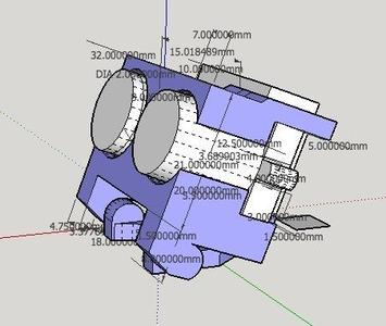 FPV Dual Camera Tilting Mount