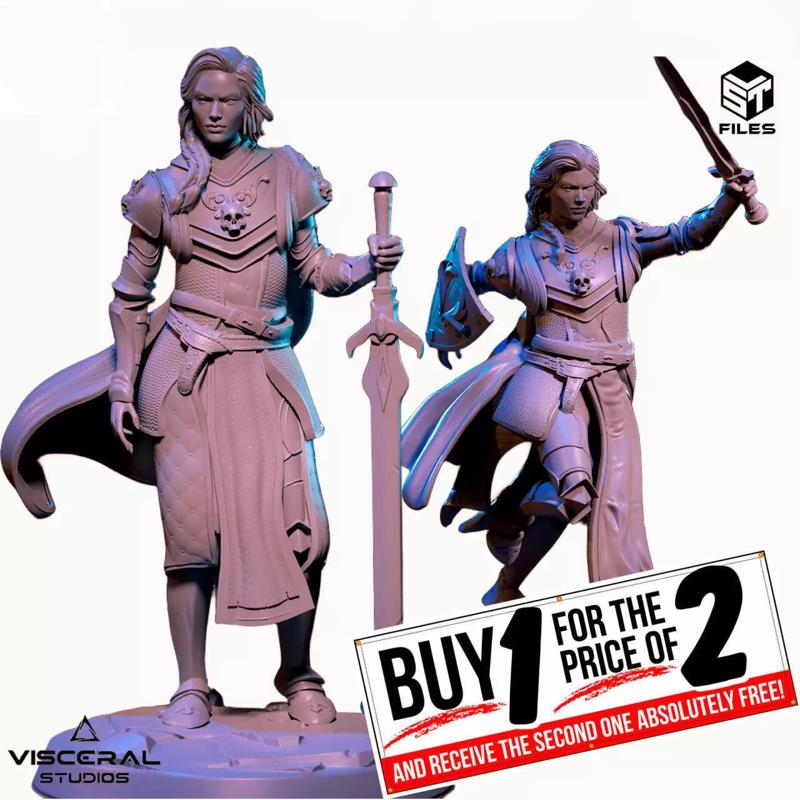 PACK TWO MODELS  AMAYA MEDIEVAL DND MINIATURE BY ELTON AMORIM
