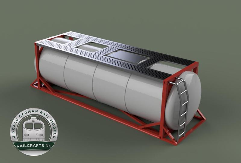 G gauge tank container 23 feet garden railroad