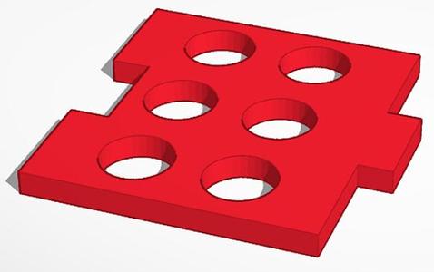 Jumbo Braille Cell Template