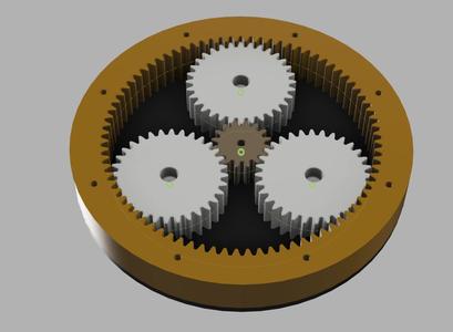 Planetary gear 1:6 nema17