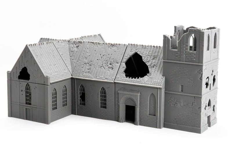 Oude Kerk Oosterbeek Battle Damage - Operation Market Garden Inspired 3D Print File