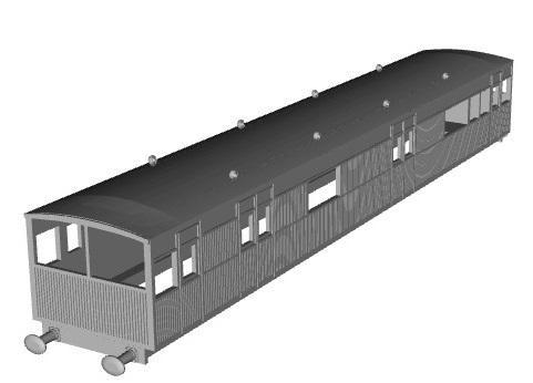 LYR electric baggage car 3028  1/100 scale