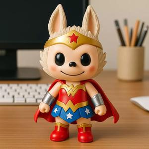 Labubu - Wonder woman DC Comics statue - 3D print