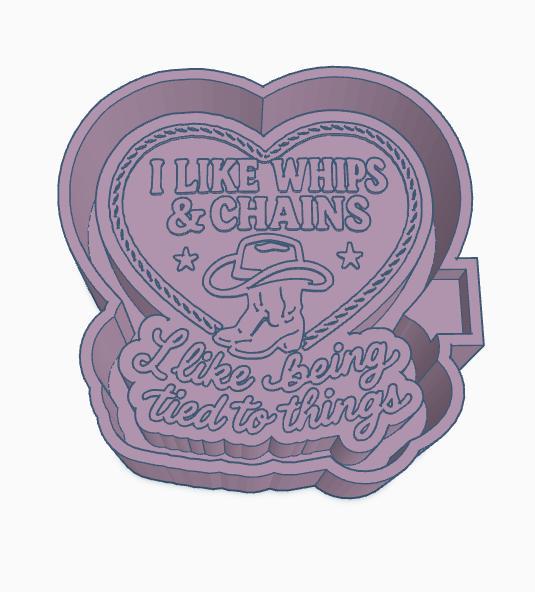 I like Whips & Chains Freshie Mold