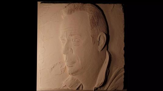 Billy Joel CNC 3d Print High Relief Sand Casting