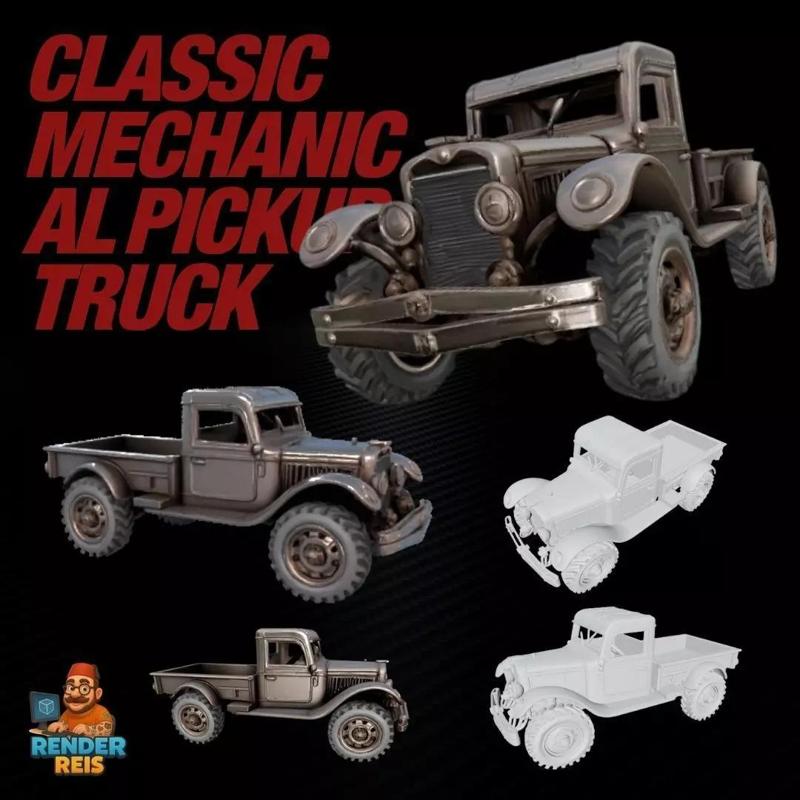 Classic Mechanical Pickup Truck