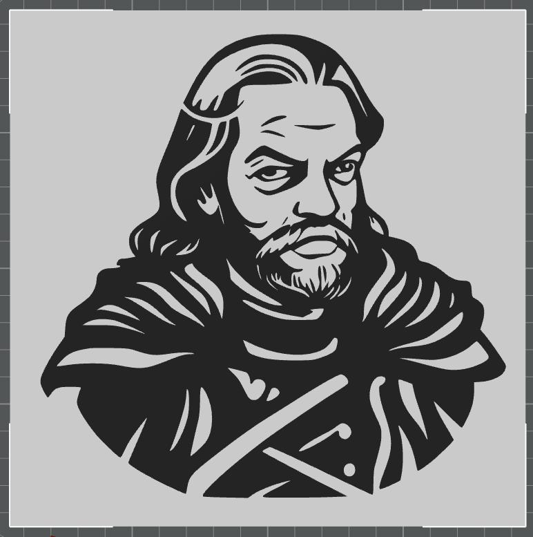 art wall/picture on the wall  Game Thrones Barristan Selmy       |