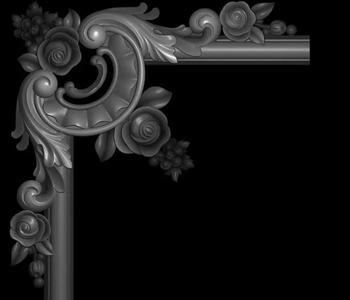 3d model of flowers and leaves