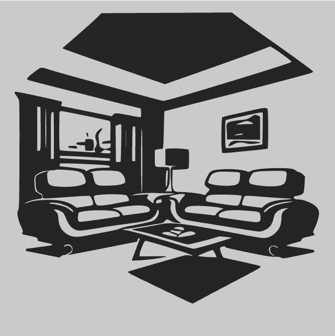 Modern 3D Wall Art: Exclusive 2D Decor Collection