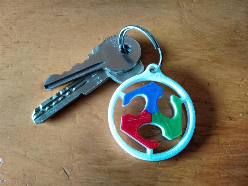 FabLab Keyring 4 colors flux