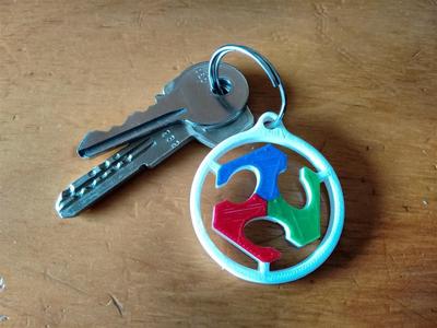 FabLab Keyring 4 colors flux
