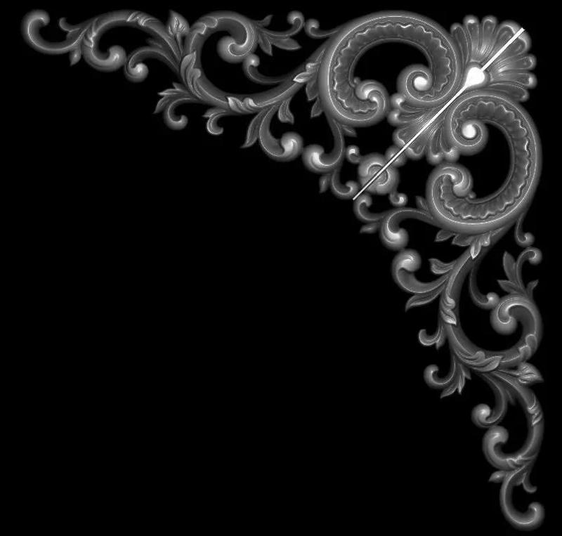 3d model of flowers and leaves