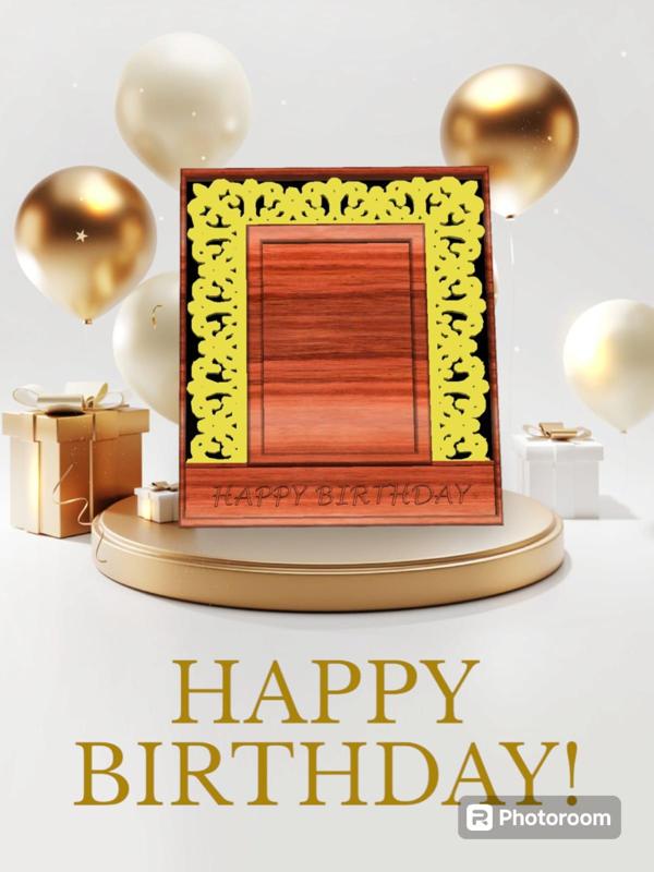 Birthday Picture Frame: Personalized Birthday Memories: Single File 5 X 7 inch