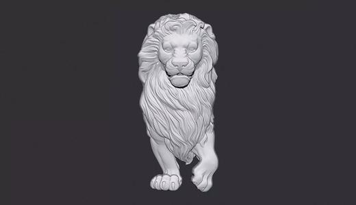Lion Bas Relief