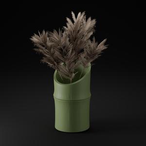 Bamboo Stem Vase for 3D Printing – Nature-Inspired Minimalism