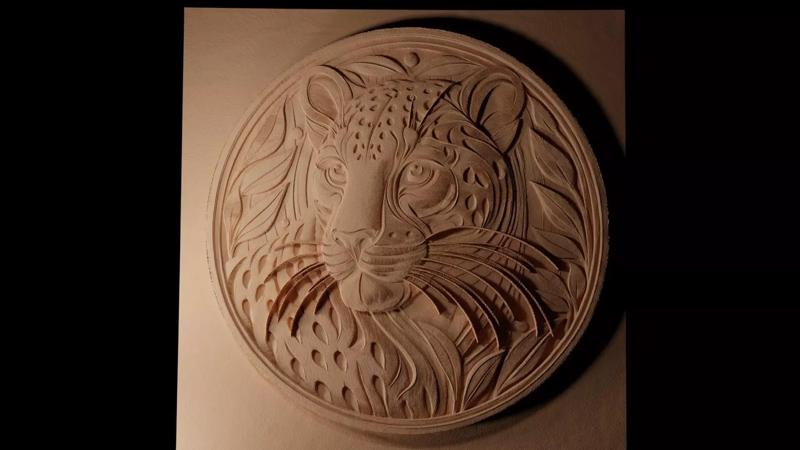 Leopard CNC 3d Print High Relief Sand Casting