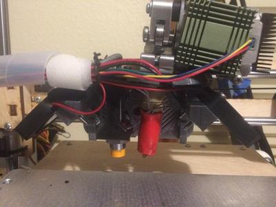 Autolevel / Dual Alu Extruder carriage for printrbot plus