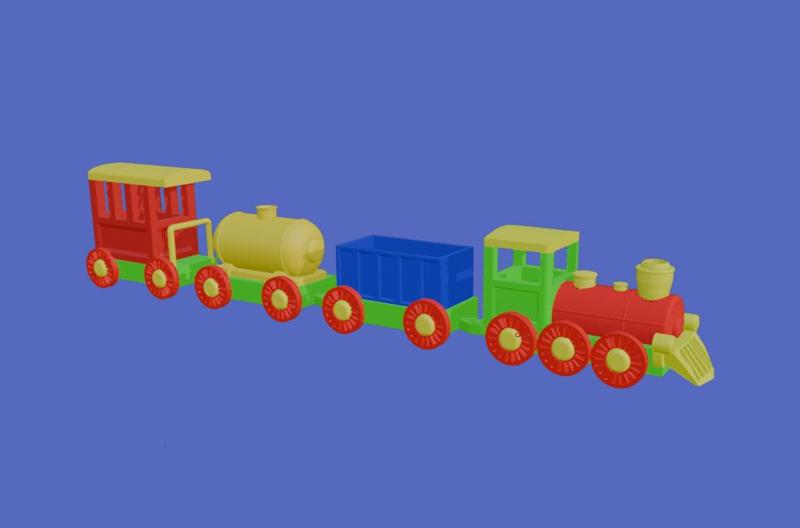 Toy Train Car Play Set