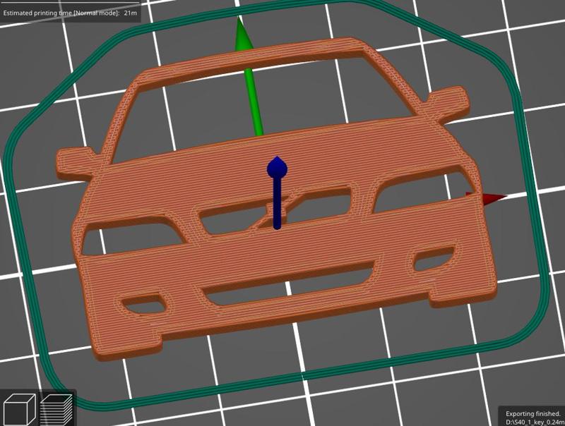 Volvo S40 V40 1996-2004 front key