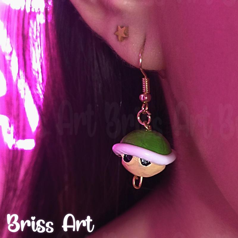 Mario Bross 3D Turtle Earrings
