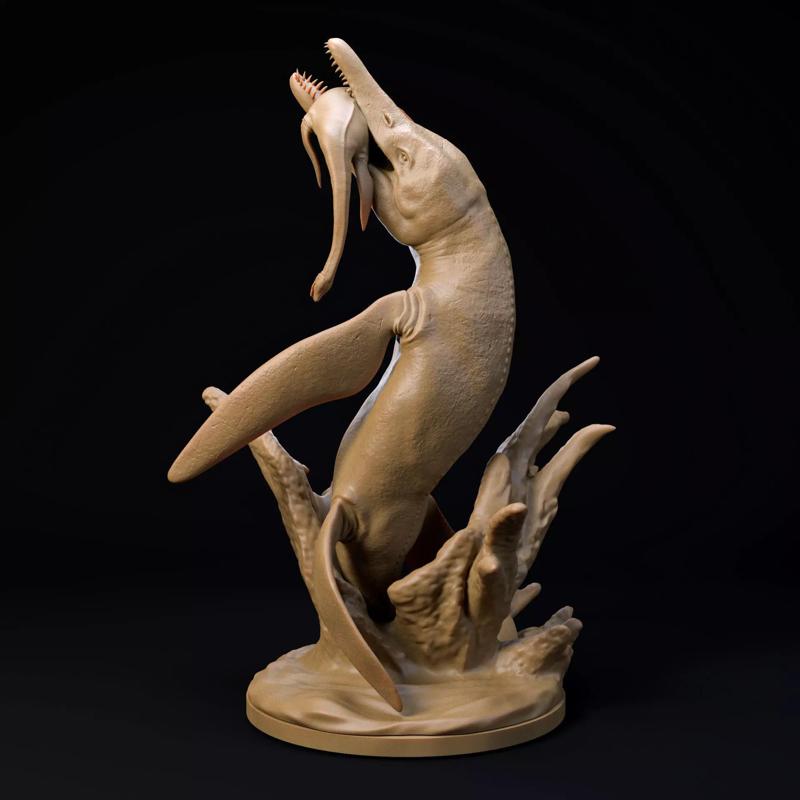 Pliosaurus Funkei breach 1-35 scale pre-supported