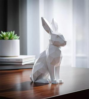 Bunny Lowpoly 3D Printable