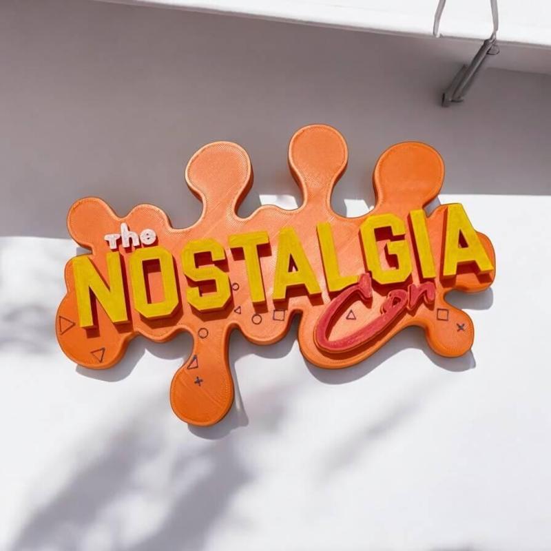 The Nostalgia Con Logo – Easy One-Piece 3D Print