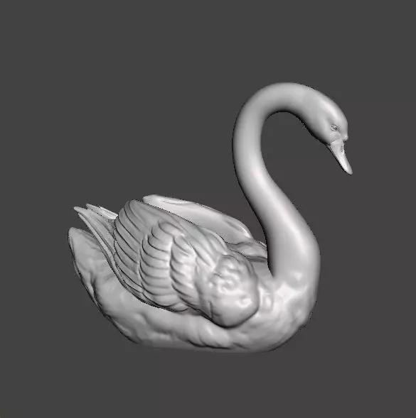 SWAN REALISTIC FIGURE MODEL ANIMAL CREATURE WILDLIFE NATURE
