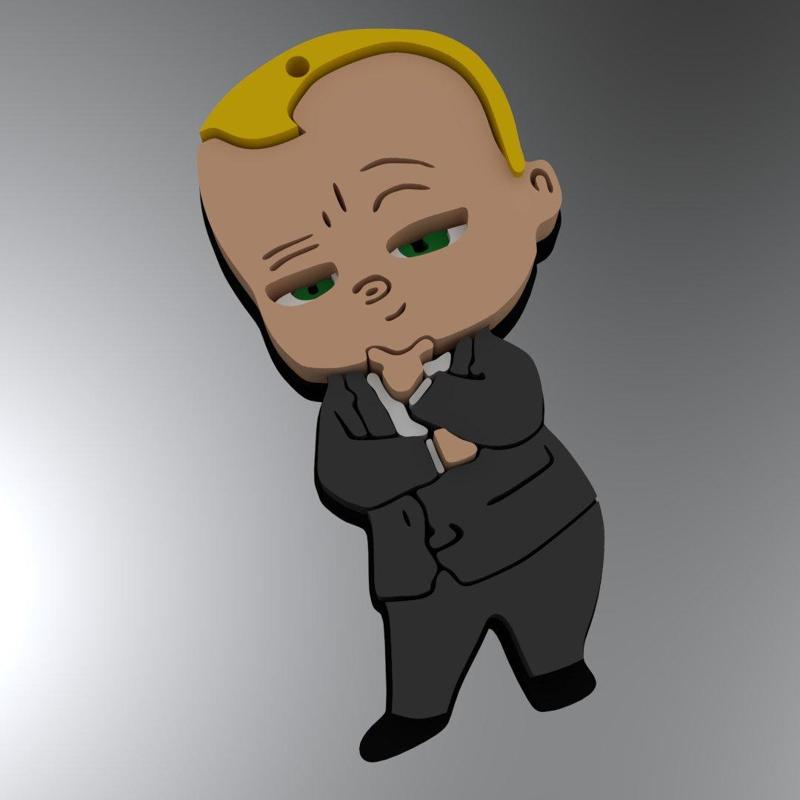 BOSS IN DIAPERS / BEBEJEFAZO KEYCHAIN