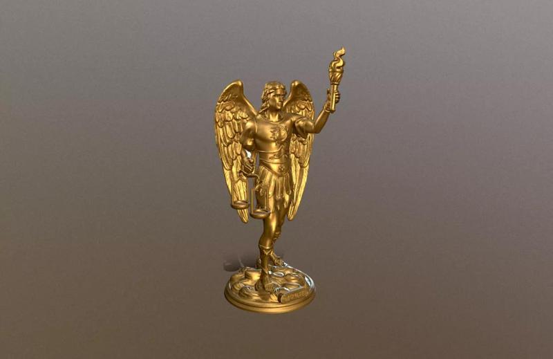 Statue of Archangel Uriel for 3D Printing