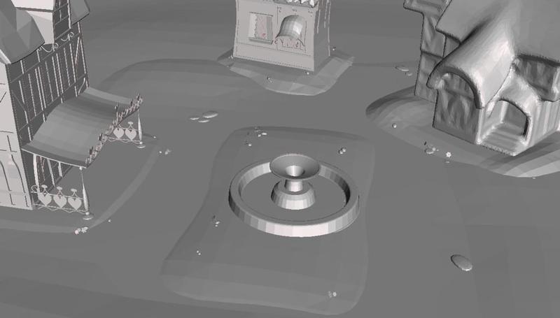 Miniature My Little Pony Ponyville roleplaying terrain pack