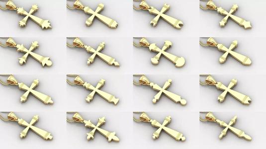 High Cross Pendant Jesus Christ Version 2 Bulk Sell Big Discount 3D Model Collection