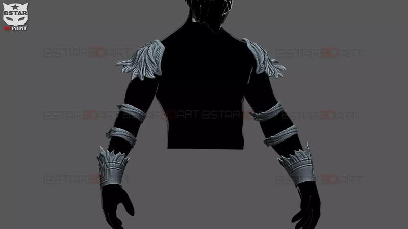 Dark Deku Full Arms Armor Suit - My Hero Academia Cosplay 3D Model Collection