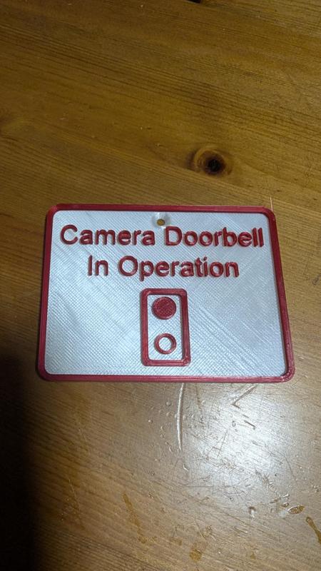 Video Doorbell Sign