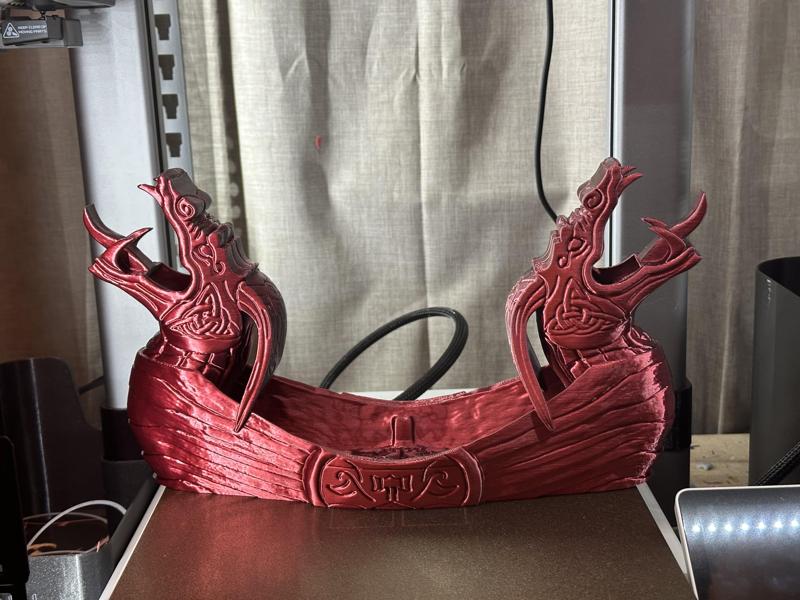 DOUBLE HEADED Viking Dragon Ship Dice Tower, Dice Holder, Key holder, EDC Tray (Personal use)