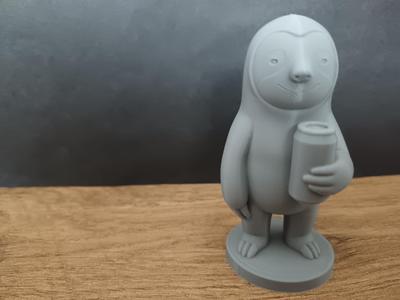 Sloth with energy dring