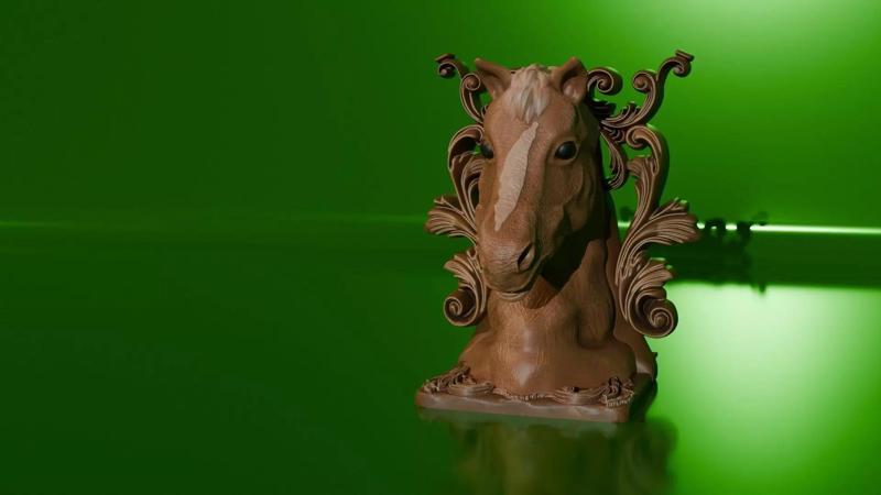 Horse Bookend - painted 3mf
