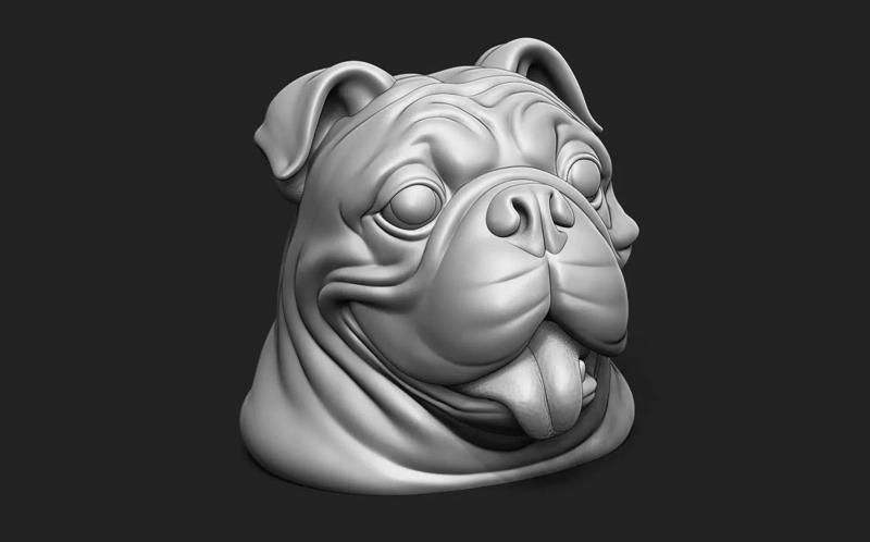 British Bulldog Head