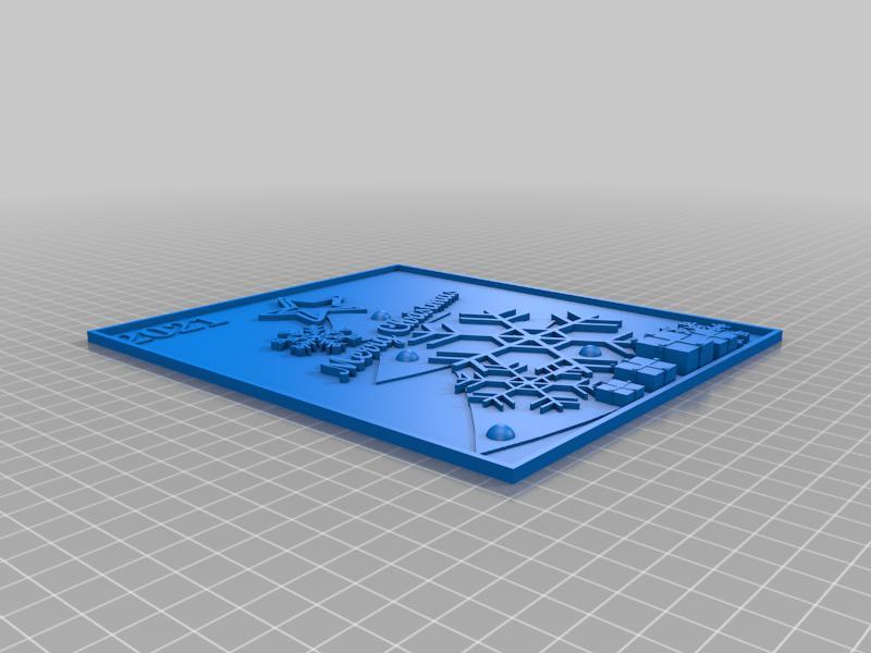 2021 Christmas card decoration