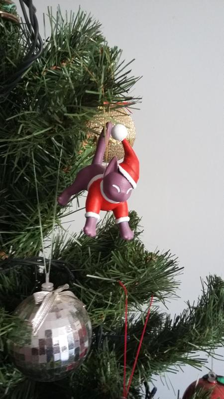 Christmas tree kittens decoration