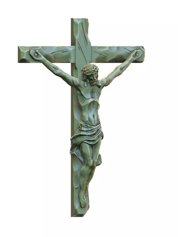 Jesus on the Cross Sculpture
