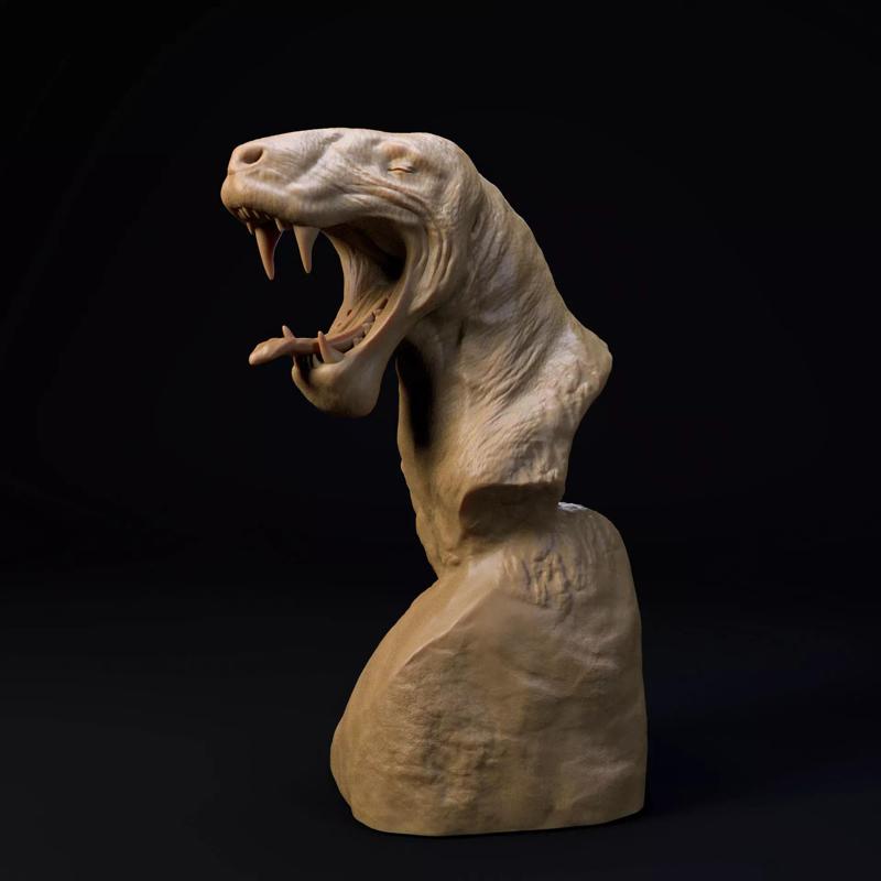 Inostrancevia bust - pre supported