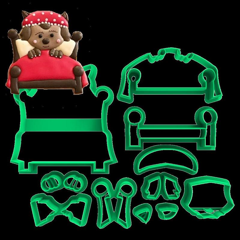 BIG BAD WOLF CUTTER - LITTLE RED RIDING HOOD - 6cm