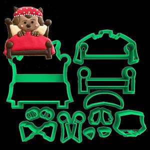 BIG BAD WOLF CUTTER - LITTLE RED RIDING HOOD - 6cm